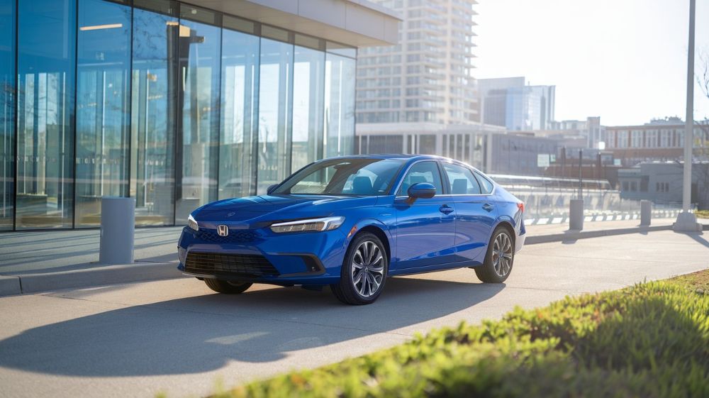 2024-honda blue after repair to factory standards in downtown Springfield, VA certified acura body shop repair complete