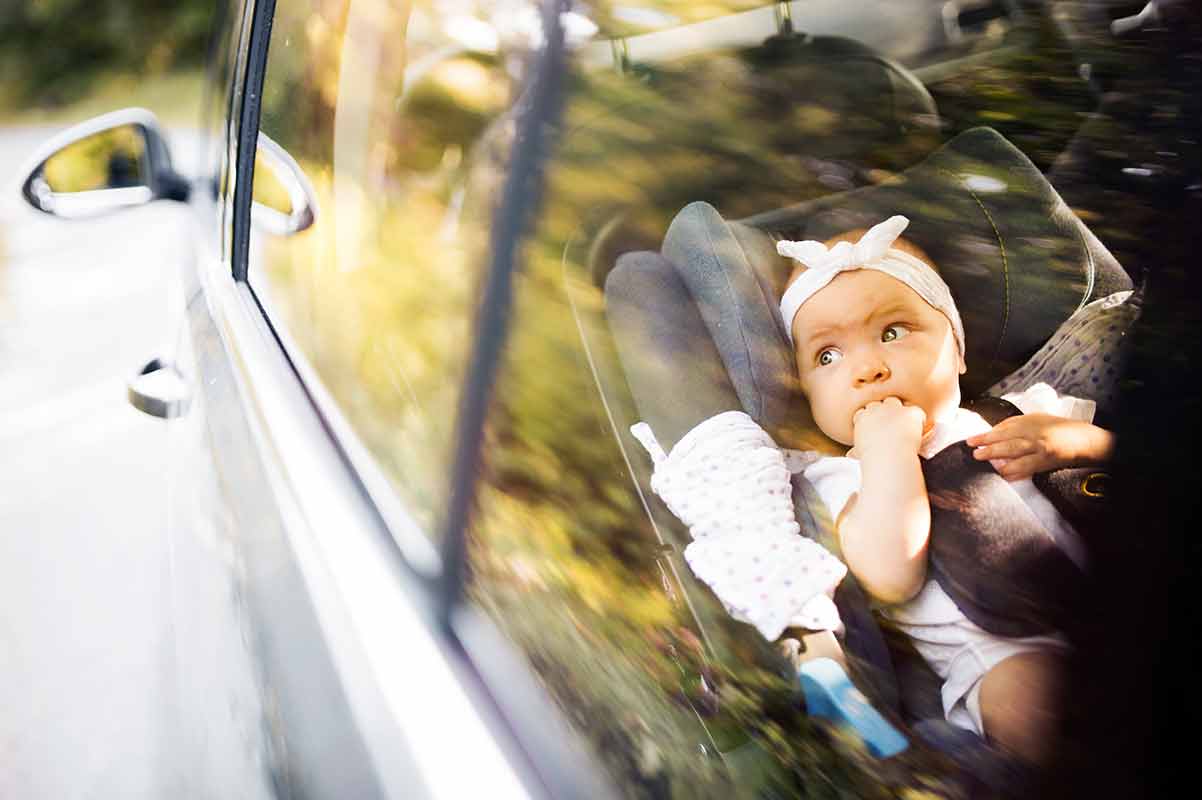 Safe-Collision-Repair baby in car seat