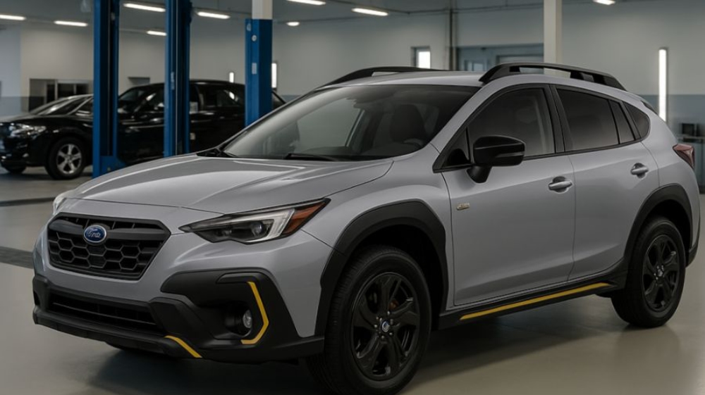 Subaru Certified Collision Repair subaru in body shop