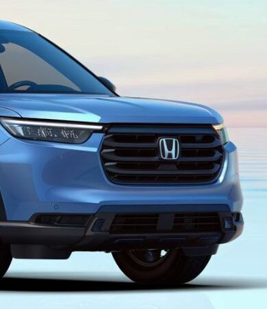 Honda Passport front blue Collision Care Accident Repair Arlington Location Honda-Certified-Collision-Care-Accident-Repair-Arlington