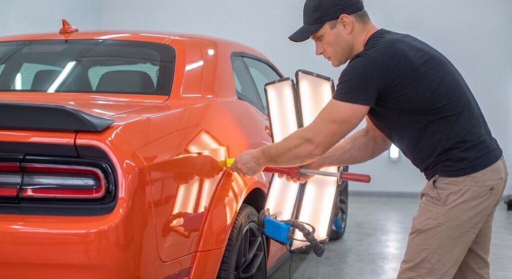 Dodge Certified Collision Repair paintless dent repair